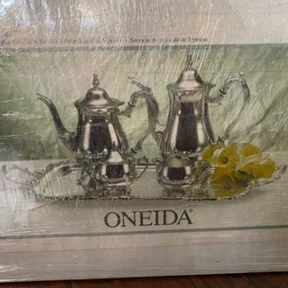 Oneida silver plated 6 piece coffee set